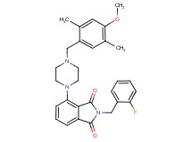 2-(2-fluorobenzyl)-4-[4-(4-methoxy-2,5-dimethylbenzyl)-1-piperazinyl]-1H-isoindole-1,3(2H)-dione