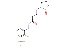 N-[2-fluoro-3-(trifluoromethyl)benzyl]-4-(2-oxopyrrolidin-1-yl)butanamide