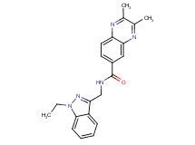 N-[(1-ethyl-1H-indazol-3-yl)methyl]-2,3-dimethyl-6-quinoxalinecarboxamide