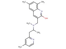 6,8-dimethyl-3-({methyl[1-methyl-2-(4-methyl-2-pyridinyl)ethyl]amino}methyl)-2-quinolinol
