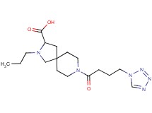2-propyl-8-[4-(1H-tetrazol-1-yl)butanoyl]-2,8-diazaspiro[4.5]decane-3-carboxylic acid