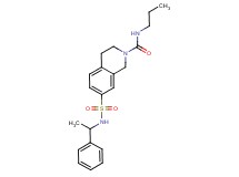 7-{[(1-phenylethyl)amino]sulfonyl}-N-propyl-3,4-dihydroisoquinoline-2(1H)-carboxamide