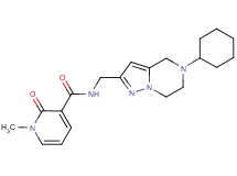 N-[(5-cyclohexyl-4,5,6,7-tetrahydropyrazolo[1,5-a]pyrazin-2-yl)methyl]-1-methyl-2-oxo-1,2-dihydropyridine-3-carboxamide