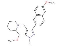 2-(methoxymethyl)-1-{[3-(6-methoxy-2-naphthyl)-1H-pyrazol-4-yl]methyl}piperidine