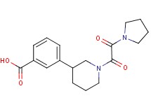 3-{1-[oxo(pyrrolidin-1-yl)acetyl]piperidin-3-yl}benzoic acid