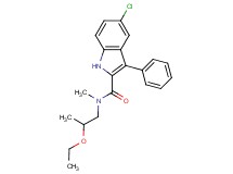 5-chloro-N-(2-ethoxypropyl)-N-methyl-3-phenyl-1H-indole-2-carboxamide