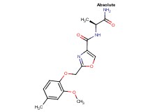 N-[(1S)-2-amino-1-methyl-2-oxoethyl]-2-[(2-methoxy-4-methylphenoxy)methyl]-1,3-oxazole-4-carboxamide