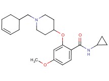 2-{[1-(3-cyclohexen-1-ylmethyl)-4-piperidinyl]oxy}-N-cyclopropyl-4-methoxybenzamide