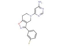 6-[3-(3-fluorophenyl)-6,7-dihydroisoxazolo[4,5-c]pyridin-5(4H)-yl]pyrimidin-4-amine