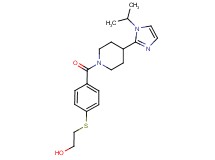 2-[(4-{[4-(1-isopropyl-1H-imidazol-2-yl)-1-piperidinyl]carbonyl}phenyl)thio]ethanol