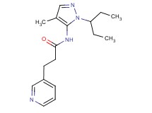 N-[1-(1-ethylpropyl)-4-methyl-1H-pyrazol-5-yl]-3-(3-pyridinyl)propanamide hydrochloride