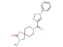 3-methyl-8-[(1-phenyl-1H-1,2,3-triazol-4-yl)carbonyl]-1-oxa-3,8-diazaspiro[4.5]decan-2-one