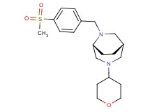 (1S*,5R*)-6-[4-(methylsulfonyl)benzyl]-3-(tetrahydro-2H-pyran-4-yl)-3,6-diazabicyclo[3.2.2]nonane