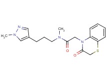 N-methyl-N-[3-(1-methyl-1H-pyrazol-4-yl)propyl]-2-(3-oxo-2,3-dihydro-4H-1,4-benzothiazin-4-yl)acetamide