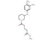 methyl 5-{3-[(3,4-dimethylphenyl)amino]-1-piperidinyl}-5-oxopentanoate