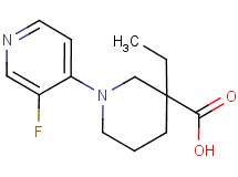 3-ethyl-1-(3-fluoro-4-pyridinyl)-3-piperidinecarboxylic acid