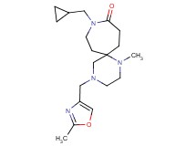 9-(cyclopropylmethyl)-1-methyl-4-[(2-methyl-1,3-oxazol-4-yl)methyl]-1,4,9-triazaspiro[5.6]dodecan-10-one