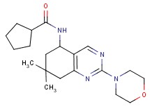 N-[7,7-dimethyl-2-(4-morpholinyl)-5,6,7,8-tetrahydro-5-quinazolinyl]cyclopentanecarboxamide