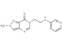 2-methyl-6-[2-(3-pyridinylamino)ethyl]-2,6-dihydro-7H-pyrazolo[4,3-d]pyrimidin-7-one