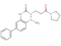 N-(4-methoxybiphenyl-3-yl)-N'-(3-oxo-3-pyrrolidin-1-ylpropyl)urea