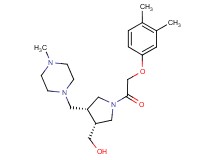 {(3R*,4R*)-1-[(3,4-dimethylphenoxy)acetyl]-4-[(4-methylpiperazin-1-yl)methyl]pyrrolidin-3-yl}methanol