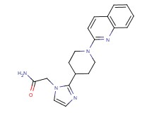 2-{2-[1-(2-quinolinyl)-4-piperidinyl]-1H-imidazol-1-yl}acetamide