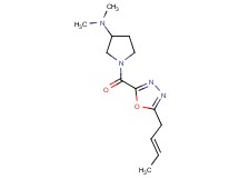 1-({5-[(2E)-but-2-en-1-yl]-1,3,4-oxadiazol-2-yl}carbonyl)-N,N-dimethylpyrrolidin-3-amine