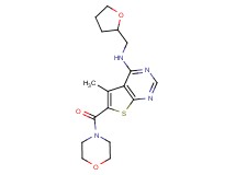5-methyl-6-(4-morpholinylcarbonyl)-N-(tetrahydro-2-furanylmethyl)thieno[2,3-d]pyrimidin-4-amine