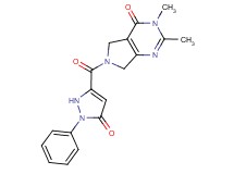 2,3-dimethyl-6-[(5-oxo-1-phenyl-2,5-dihydro-1H-pyrazol-3-yl)carbonyl]-3,5,6,7-tetrahydro-4H-pyrrolo[3,4-d]pyrimidin-4-one