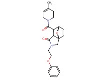 (3aR*,6S*)-7-[(4-methyl-3,6-dihydropyridin-1(2H)-yl)carbonyl]-2-(2-phenoxyethyl)-2,3,7,7a-tetrahydro-3a,6-epoxyisoindol-1(6H)-one