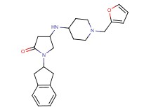 1-(2,3-dihydro-1H-inden-2-yl)-4-{[1-(2-furylmethyl)-4-piperidinyl]amino}-2-pyrrolidinone