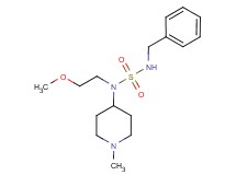 N'-benzyl-N-(2-methoxyethyl)-N-(1-methylpiperidin-4-yl)sulfamide