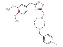 1-{[3-(3,4-dimethoxybenzyl)-1,2,4-oxadiazol-5-yl]methyl}-4-(4-fluorobenzyl)-1,4-diazepane