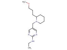 N-ethyl-5-{[2-(3-methoxypropyl)-1-piperidinyl]methyl}-2-pyrimidinamine