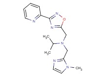 N-[(1-methyl-1H-imidazol-2-yl)methyl]-N-{[3-(2-pyridinyl)-1,2,4-oxadiazol-5-yl]methyl}-2-propanamine