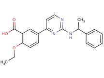 2-ethoxy-5-{2-[(1-phenylethyl)amino]pyrimidin-4-yl}benzoic acid