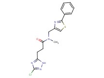 3-(3-chloro-1H-1,2,4-triazol-5-yl)-N-methyl-N-[(2-phenyl-1,3-thiazol-4-yl)methyl]propanamide