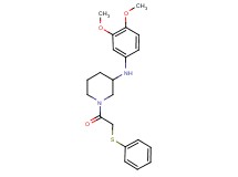N-(3,4-dimethoxyphenyl)-1-[(phenylthio)acetyl]-3-piperidinamine