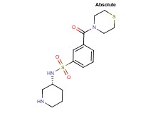 N-[(3R)-3-piperidinyl]-3-(4-thiomorpholinylcarbonyl)benzenesulfonamide hydrochloride