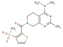 2-{[4-(dimethylamino)-2-methyl-5,8-dihydropyrido[3,4-d]pyrimidin-7(6H)-yl]carbonyl}-3-thiophenesulfonamide