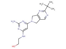 2-{[2-amino-6-(2-tert-butyl-5,7-dihydro-6H-pyrrolo[3,4-d]pyrimidin-6-yl)pyrimidin-4-yl]amino}ethanol