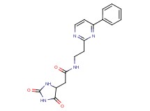 2-(2,5-dioxoimidazolidin-4-yl)-N-[2-(4-phenylpyrimidin-2-yl)ethyl]acetamide