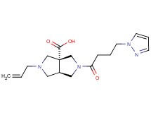 (3aR*,6aR*)-2-allyl-5-[4-(1H-pyrazol-1-yl)butanoyl]hexahydropyrrolo[3,4-c]pyrrole-3a(1H)-carboxylic acid