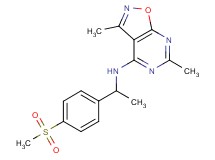 3,6-dimethyl-N-{1-[4-(methylsulfonyl)phenyl]ethyl}isoxazolo[5,4-d]pyrimidin-4-amine