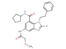 N-cyclopentyl-5-[(methoxyacetyl)amino]-1-(2-phenylethyl)-1H-benzimidazole-7-carboxamide