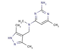 N~4~-[(3,5-dimethyl-1H-pyrazol-4-yl)methyl]-N~4~,6-dimethylpyrimidine-2,4-diamine