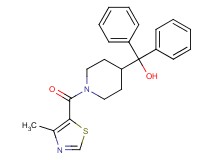{1-[(4-methyl-1,3-thiazol-5-yl)carbonyl]-4-piperidinyl}(diphenyl)methanol