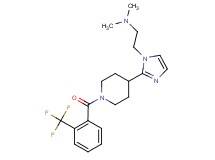 N,N-dimethyl-2-(2-{1-[2-(trifluoromethyl)benzoyl]-4-piperidinyl}-1H-imidazol-1-yl)ethanamine