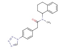 N-methyl-N-(1,2,3,4-tetrahydro-1-naphthalenyl)-2-[4-(1H-tetrazol-1-yl)phenyl]acetamide