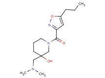 3-[(dimethylamino)methyl]-1-[(5-propyl-3-isoxazolyl)carbonyl]-3-piperidinol